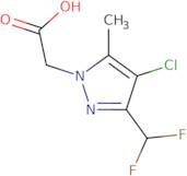 [4-Chloro-3-(difluoromethyl)-5-methyl-1H-pyrazol-1-yl]acetic acid