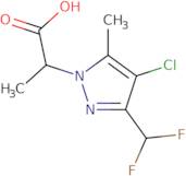 2-[4-Chloro-3-(difluoromethyl)-5-methyl-1H-pyrazol-1-yl]propanoic acid