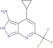 4-Cyclopropyl-6-(trifluoromethyl)-1H-pyrazolo[3,4-b]pyridin-3-amine