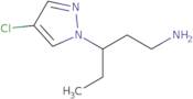 [3-(4-Chloro-1H-pyrazol-1-yl)pentyl]amine