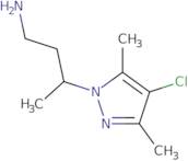 [3-(4-Chloro-3,5-dimethyl-1H-pyrazol-1-yl)butyl]amine