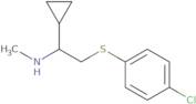 {2-[(4-Chlorophenyl)thio]-1-cyclopropylethyl}methylamine