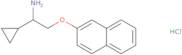 [1-Cyclopropyl-2-(2-naphthyloxy)ethyl]amine hydrochloride