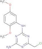 6-(Chloromethyl)-N-(2,5-dimethoxyphenyl)-1,3,5-triazine-2,4-diamine