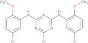 6-Chloro-N,N'-bis(5-chloro-2-methoxyphenyl)-1,3,5-triazine-2,4-diamine