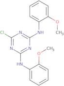 6-Chloro-N,N'-bis(2-methoxyphenyl)-1,3,5-triazine-2,4-diamine