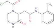 2-[1-(Chloroacetyl)-3-oxopiperazin-2-yl]-N-(2-methylphenyl)acetamide