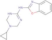 N-(5-Cyclopropyl-1,4,5,6-tetrahydro-1,3,5-triazin-2-yl)-1,3-benzoxazol-2-amine