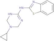 N-(5-Cyclopropyl-1,4,5,6-tetrahydro-1,3,5-triazin-2-yl)-1,3-benzothiazol-2-amine