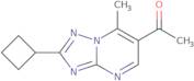 1-(2-Cyclobutyl-7-methyl[1,2,4]triazolo[1,5-a]pyrimidin-6-yl)ethanone