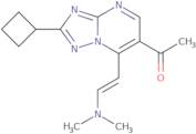 1-{2-Cyclobutyl-7-[(E)-2-(dimethylamino)vinyl][1,2,4]triazolo[1,5-a]pyrimidin-6-yl}ethanone