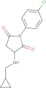 1-(4-Chlorophenyl)-3-[(cyclopropylmethyl)amino]pyrrolidine-2,5-dione