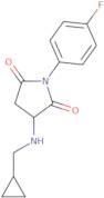 3-[(Cyclopropylmethyl)amino]-1-(4-fluorophenyl)pyrrolidine-2,5-dione