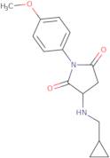 3-[(Cyclopropylmethyl)amino]-1-(4-methoxyphenyl)pyrrolidine-2,5-dione