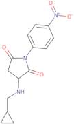 3-[(Cyclopropylmethyl)amino]-1-(4-nitrophenyl)pyrrolidine-2,5-dione