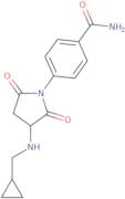 4-{3-[(Cyclopropylmethyl)amino]-2,5-dioxopyrrolidin-1-yl}benzamide