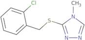 3-[(2-Chlorobenzyl)thio]-4-methyl-4H-1,2,4-triazole