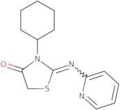 (2E)-3-Cyclohexyl-2-(pyridin-2-ylimino)-1,3-thiazolidin-4-one