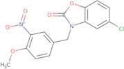 5-Chloro-3-(4-methoxy-3-nitrobenzyl)-1,3-benzoxazol-2(3H)-one