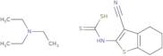 (3-Cyano-4,5,6,7-tetrahydro-1-benzothien-2-yl)carbamodithioic acid - N,N-diethylethanamine (1:1)