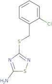 3-[(2-Chlorobenzyl)thio]-1,2,4-thiadiazol-5-amine