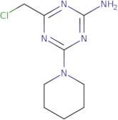 4-(Chloromethyl)-6-piperidin-1-yl-1,3,5-triazin-2-amine