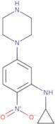 N-Cyclopropyl-2-nitro-5-piperazin-1-ylaniline