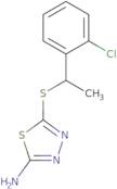 5-{[1-(2-Chlorophenyl)ethyl]thio}-1,3,4-thiadiazol-2-amine