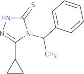 5-Cyclopropyl-4-(1-phenylethyl)-4H-1,2,4-triazole-3-thiol