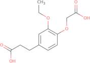 3-[4-(Carboxymethoxy)-3-ethoxyphenyl]propanoic acid