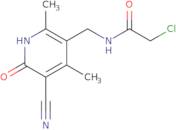 2-Chloro-N-[(5-cyano-2,4-dimethyl-6-oxo-1,6-dihydropyridin-3-yl)methyl]acetamide