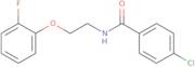 4-Chloro-N-[2-(2-fluorophenoxy)ethyl]benzamide