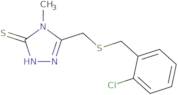 5-{[(2-Chlorobenzyl)thio]methyl}-4-methyl-4H-1,2,4-triazole-3-thiol