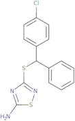 3-{[(4-Chlorophenyl)(phenyl)methyl]thio}-1,2,4-thiadiazol-5-amine