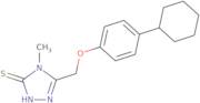 5-[(4-Cyclohexylphenoxy)methyl]-4-methyl-4H-1,2,4-triazole-3-thiol