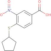 4-(Cyclopentylthio)-3-nitrobenzoic acid