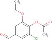 2-Chloro-6-ethoxy-4-formylphenyl acetate