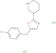 3-[5-(4-Chlorobenzyl)-1,3-oxazol-2-yl]piperidine dihydrochloride