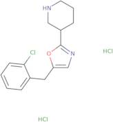 3-[5-(2-Chlorobenzyl)-1,3-oxazol-2-yl]piperidine dihydrochloride