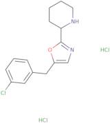 2-[5-(3-Chlorobenzyl)-1,3-oxazol-2-yl]piperidine dihydrochloride