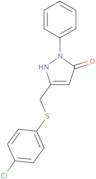 3-{[(4-Chlorophenyl)thio]methyl}-1-phenyl-1H-pyrazol-5-ol