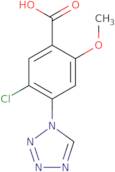 5-Chloro-2-methoxy-4-(1H-tetrazol-1-yl)benzoic acid