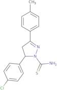 5-(4-Chlorophenyl)-3-(4-methylphenyl)-4,5-dihydro-1H-pyrazole-1-carbothioamide
