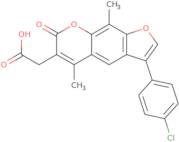 [3-(4-Chlorophenyl)-5,9-dimethyl-7-oxo-7H-furo[3,2-g]chromen-6-yl]acetic acid