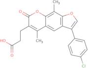 3-[3-(4-Chlorophenyl)-5,9-dimethyl-7-oxo-7H-furo[3,2-g]chromen-6-yl]propanoic acid