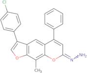 3-(4-Chlorophenyl)-9-methyl-5-phenyl-7H-furo[3,2-g]chromen-7-one hydrazone