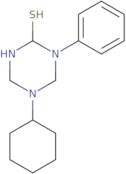 5-Cyclohexyl-1-phenyl-1,3,5-triazinane-2-thiol