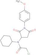 2-Chloro-N-cyclohexyl-N-[1-(4-methoxyphenyl)-2,5-dioxopyrrolidin-3-yl]acetamide