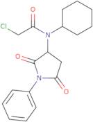 2-Chloro-N-cyclohexyl-N-(2,5-dioxo-1-phenylpyrrolidin-3-yl)acetamide