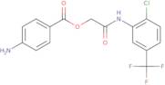 2-{[2-Chloro-5-(trifluoromethyl)phenyl]amino}-2-oxoethyl 4-aminobenzoate